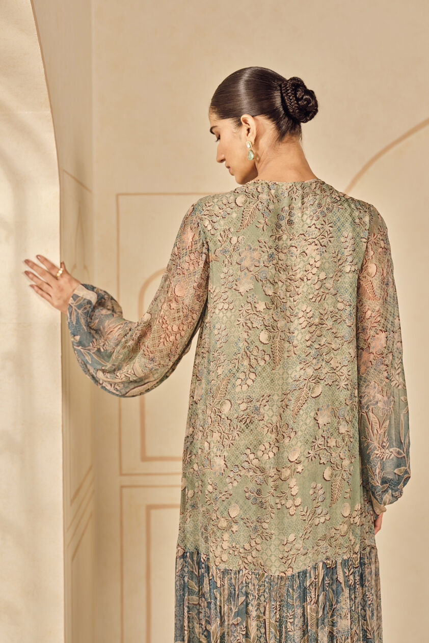 Sylva Printed Kaftan - Powder Blue, Powder Blue, image 5